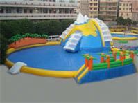 Fantastic Climbing Snow Mountains Theme Inflatable Water Park