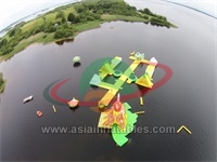 Lake Resort Inflatable Floating Water Park Games,  Inflatable Aqua Park Equipment