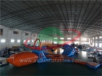 Aquapark Inflatable Water Park , Inflatable Water Floating Playground