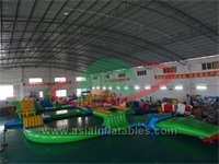 Wibit Floating Water Park Inflatable , Inflatable Wibit Park 40