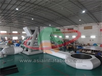Customized Design Inflatable Slide and Trampoline Combo Park , Inflatable Trampoline Park