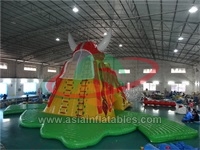 Inflatable Aquatic Water Bull Head Slide , Inflatable Floating Slide
