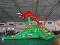 Lake Inflatable Animal Shape Slide ,  Unique Water Slide Inflatable