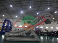 Inflatable Yacht Slide With Logo Printing , Inflatable Water Slide