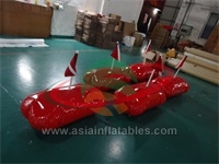Inflatable Safety Buoy With Flag For Sea , Inflatable Swim Buoy