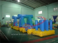 Multi Challenge Inflatable Water Obstacle Course For Kids And Adults
