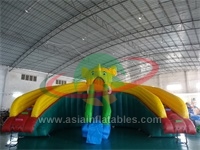 Giant Dual Lane Inflatable Elephant ​Slide Water Park