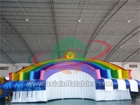 New Design Rainbow Slide Inflatable Water Park For Sale