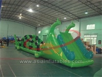 Shark Inflatable Water Obstacles , Inflatable Water Obstacle Course For Swimming Pool