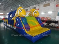 Inflatable Nimo Shape Water Floating Obstacle Challenge For Promotion