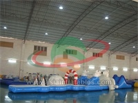 Inflatable Ice World Theme Obstacle Course, Inflatable Floating Water Games