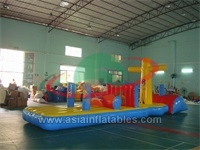 Commercial Grade Inflatable Water Obstacle, Aqua Run Inflatables For Pool or Lake