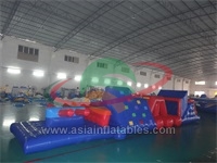 Intermediate Difficulty Sports Water Obstacle Course Inflatable For Adults and Kids