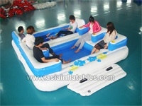 6 Seats Inflatable Water Floating Island ,  Inflatable Island Rafts