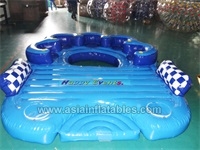 Inflatable Island Rafts, Tropical Tahiti Floating Island 10 Person Floating Raft