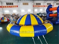 4mdia Inflatable UFO Floating Water Games ,  Inflatable Water Disco Boat For Water Sport