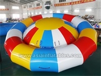 Inflatable Flying UFO Boat , Water Saturn Inflatable Floating Disco Boat
