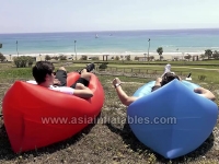 Inflatable Hangout Hammock Air Lounge Sleeping Bags , Inflatable Bean Bed Lazy Bag