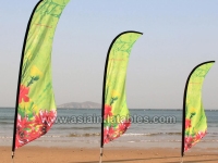 Outdoor Beach Feather Flags ,  Advertising Flying Banner