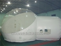 Romantic Half Clear Inflatable Dome Bubble Tent ,  Camping Bubble House Inflatable