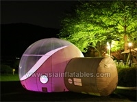 Big Inflatable Lawn Tent , LED Inflatable Igloo Room