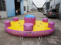 New Design Inflatable Towable Water Sofa , Inflatable Sea Crazy UFO
