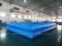 Custom Inflatable Backyard Water Pool , Inflatable Daul Tube Square Pool